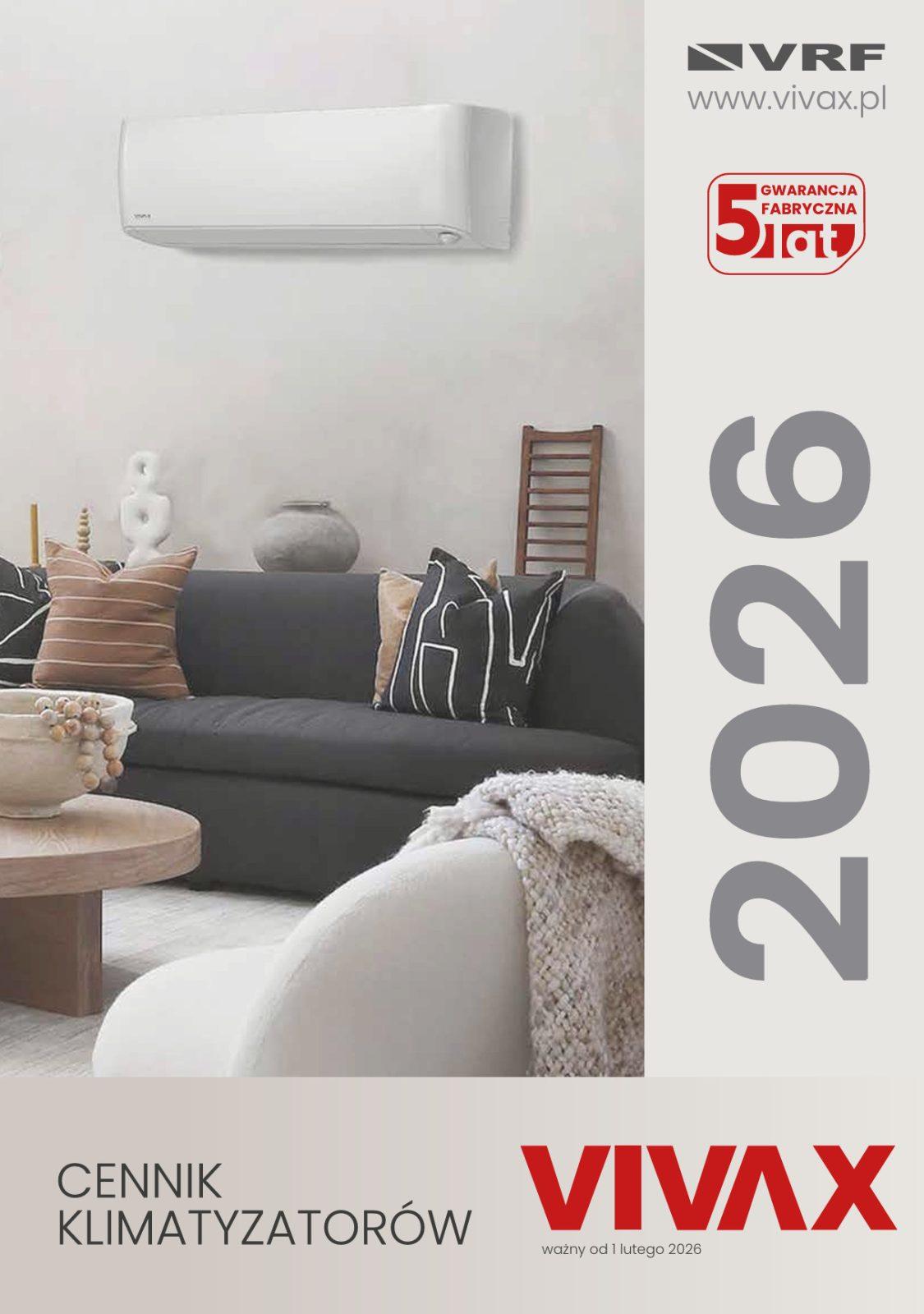 Cennik klimatyzatorów Vivax 02.2026